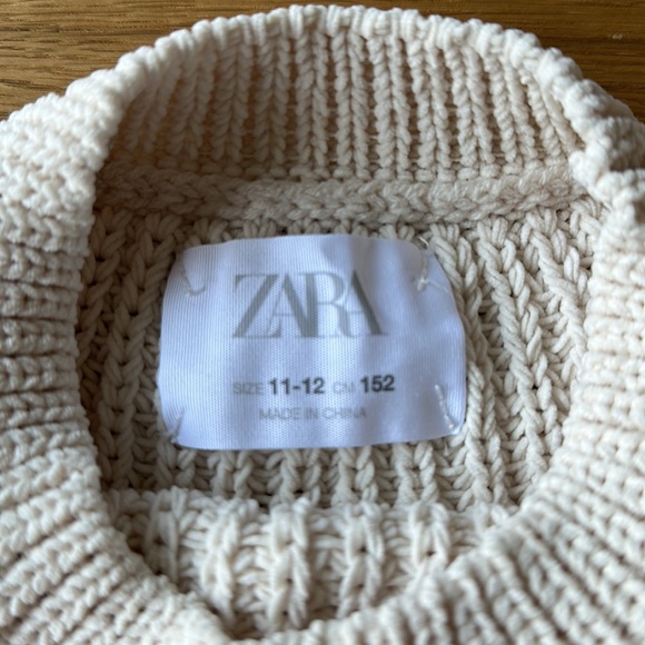 Zara Girls Open Side-Tie Sweater Girls 11-12 Years - Picture 4 of 7
